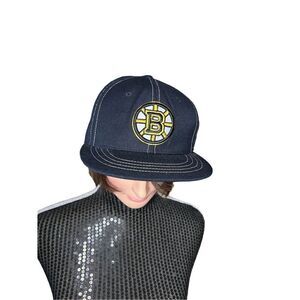 Zephyr Boston Bruins Fitted Cap Black Size 7 1/2 Men's Hockey Hat